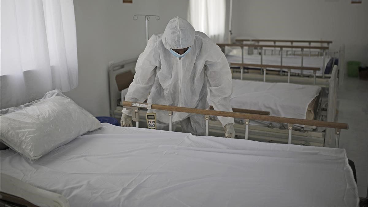 cama covid vacia