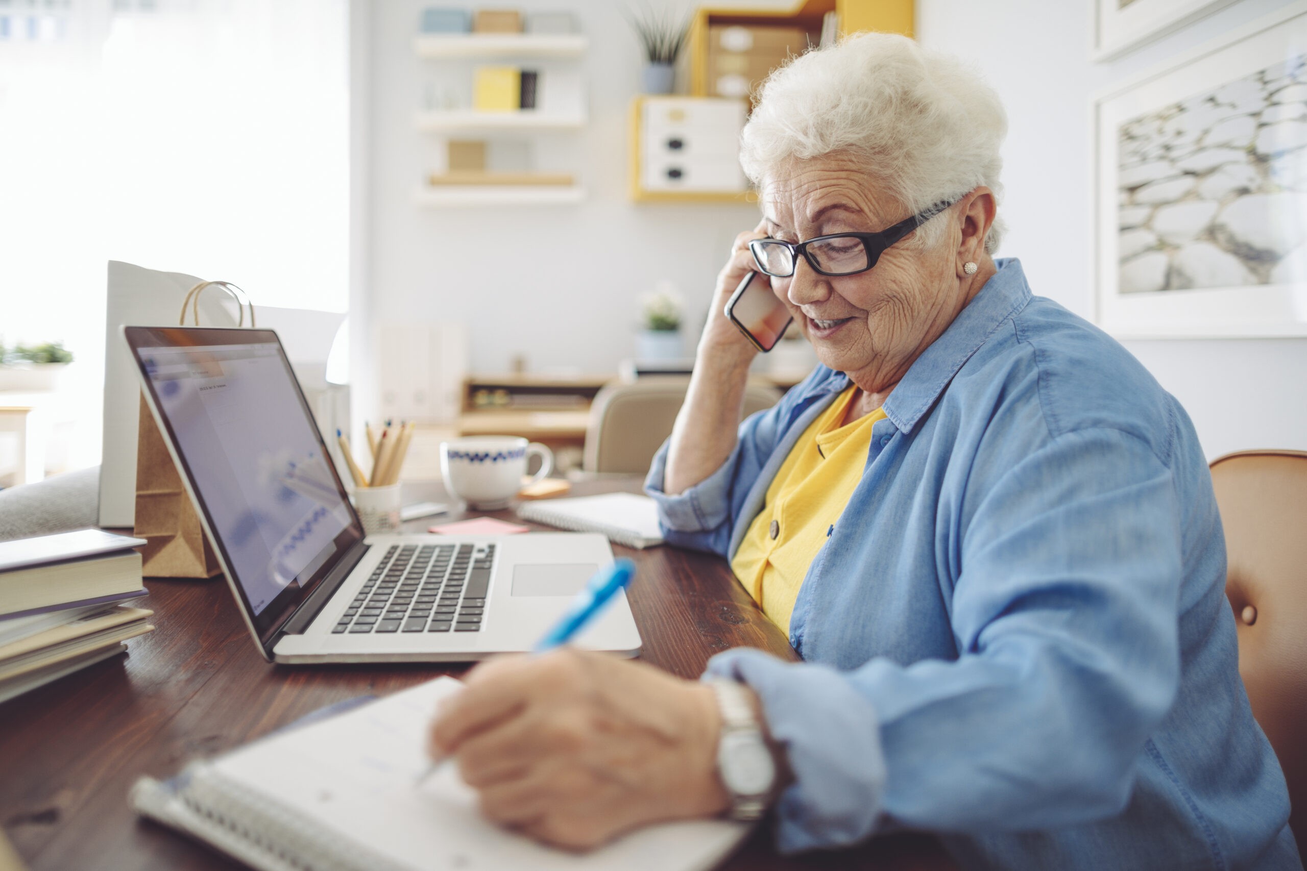 Senior woman at home