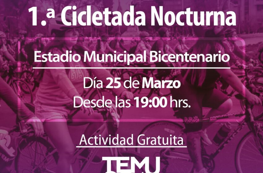  Municipio De Temuco Invita A Cicletada Nocturna “Pedaleamos Sin Miedo”